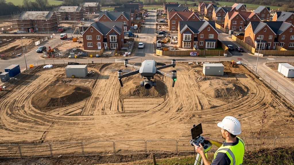 Drone survey technology for aerial topographic surveys