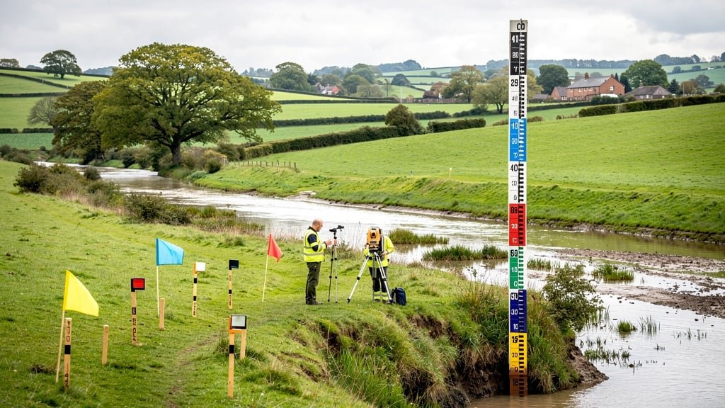 Flood risk assessment and topographic survey for land development